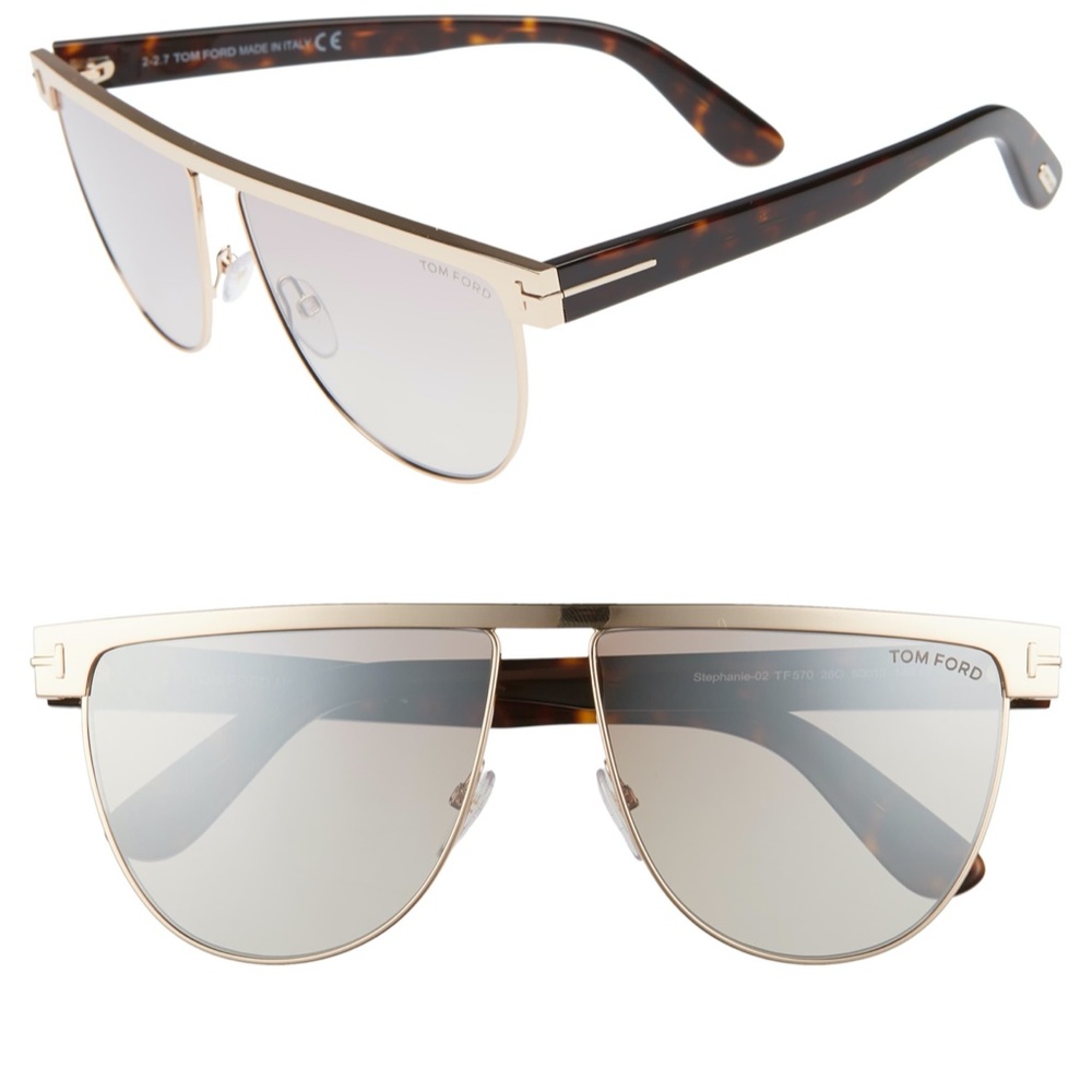 New Tom Ford Stephanie-02 Aviator Sunglasses - Picture 12 of 17
